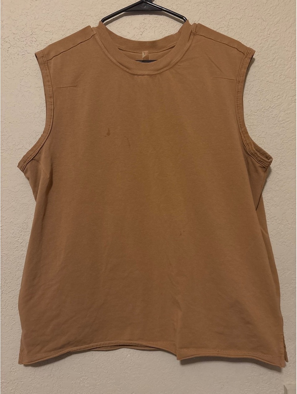 Free People Hot Shot Micro Set Brown Sleeveless Top and High Waist Shorts Set